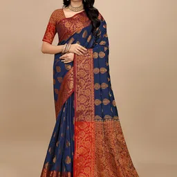 Pionex Floral Printed Zari Pure Silk Saree-picture-28