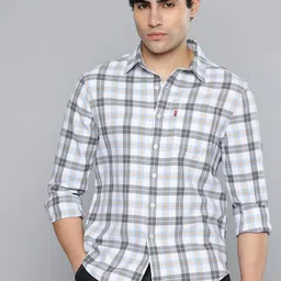 Levis Slim Fit Checked Pure Cotton Casual Shirt-picture-29
