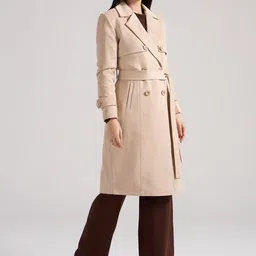 20Dresses Women Single-Breasted Lapel Collar Long Overcoat with Belt-picture-36