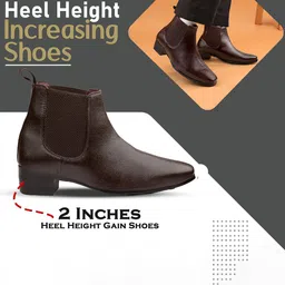 Bxxy Men Heel Height Increasing Casual Party Wear Chelsea Boot On Cuban Sole image 3