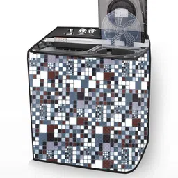 The Furnishing Tree Washing Machine Cover Abstract Pattern Grey Compatible for Whirlpool 6.5Kg Semi image 5