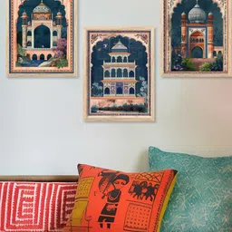 walllane Traditional Wall Art With Frame Home Decor Wall Painting For Living Room Office Bedroom-picture-22