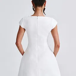 stylecast x revolte StyleCast x Women Revolte Fit and Flare Mini Dress image 4