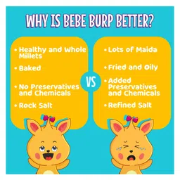 Bebe Burp Grandma's Super Puffs Multigrain Tangy Cheese Pack Of 4 - 35 gms each image 4