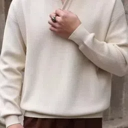 StyleCast Men Solid Long Sleeves Shirt Collar Pullover image 1