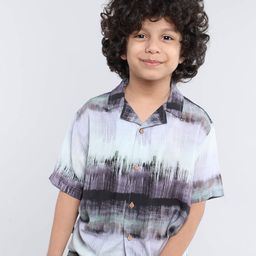 taffykids Boys Relaxed Opaque Printed Casual Shirt-picture-34