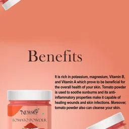 Newsio Set Of 3 100% Pure & Natural Tomato Powder For Skin & Hair - 100 g Each image 2