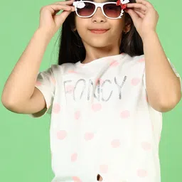 V-Mart Girls Floral Printed Extended Sleeves T-shirt image 4