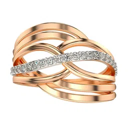 VALANOVA Women Rose Gold Ring Diamond-image-46