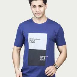 BE POSITIVE Men Typography Printed Regular Fit Round Neck Stretch Cotton T-shirt-picture-32