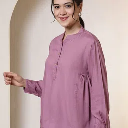 all about you Women Mandarin Collar Regular Top image 5