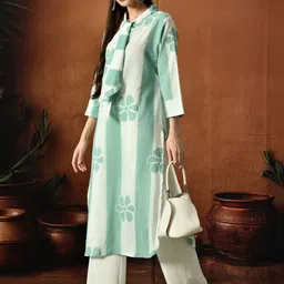 KEOSA Women Floral Printed Kurta image 4