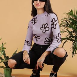 Kotty Women Floral Printed Crop Pullover-picture-44