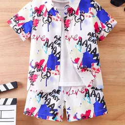FASTDEAL Boys Printed Shirt With Shorts-picture-42