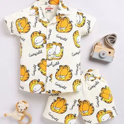 YK X Tinyo Boys Garfield Printed Pure Cotton Clothing Set-picture-5