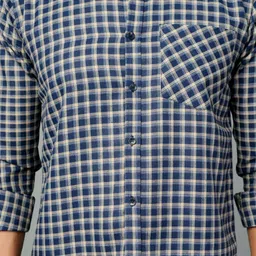BLACKLILLY Men Standard Slim Fit Checked Casual Shirt image 3