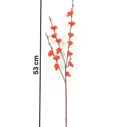 Myntra Elegant Homes Orange 4 Pieces Artificial Flower image 4