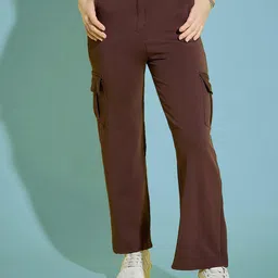 Dream Beauty Fashion Women Loose Fit High-Rise Cargos Trouser-image-71