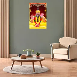 krv Premanand Ji Maharaj Poster for Home & Temple | Spiritual Guru Wall Art | Religious Decoration (18 x 12 Inch) Paper Print image 5
