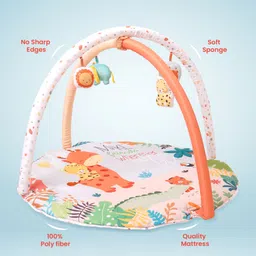 tidy sleep Baby Play Mat | 4 Detachable Toys, | Jungle Safari image 3