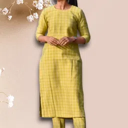 joyfinity Women Crepe Kurta Pyjama Set image 1