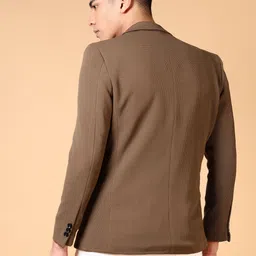 v-mart Men Solid Single Breasted Casual Blazer image 3