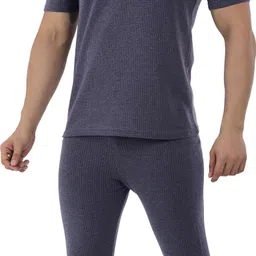 Selfcare Selfcare Men's Polycotton Half Sleeve Round Neck Thermal Top-Pyjama Set|SW1093 Men Top - Pyjama Set Thermal image 4