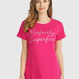 CHOZI Women Rose Typography Printed Short Sleeve T-shirt-picture-34