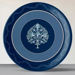 nestroots Elegant Blue & White Printed Ceramic Wall Decor-image-11