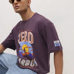 The Roadster Life Co. Printed Pure Cotton Relaxed Fit T-shirt-picture-11