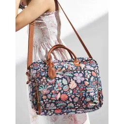 Chumbak Batik Bloom Hand Bag - Navy image 1