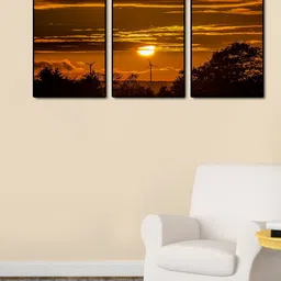 999Store Set of 3 Brown Sunset Wall Art-image-14