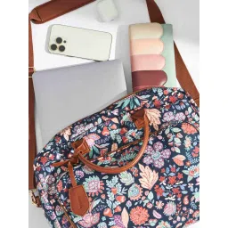 Chumbak Batik Bloom Hand Bag - Navy image 3