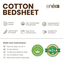 enera Mauve 600 TC King Bedsheet with 2 Pillow Covers image 2