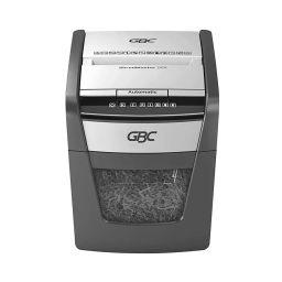 GBC 50 Sheets ShredMaster AUTO+ 50X Auto Feed Paper/Credit Card Cross Cut Shredder, 20L Bin-picture-11