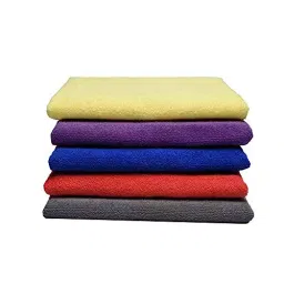 Unispun 40x40 cm 330 GSM Multicolor Microfiber Cloth Pack of 5 Pcs-picture-23