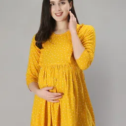 Zuvino Polka Dot Print Ruffles Peplum Longline Top-picture-34