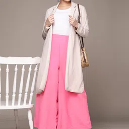 Label Ritu Kumar Women Relaxed Loose Fit Trousers image 5