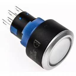 RS PRO Illuminated Push Button Switch Panel Mount 22.2 mm DPDT Red LED 250 V AC, 1758953-picture-37