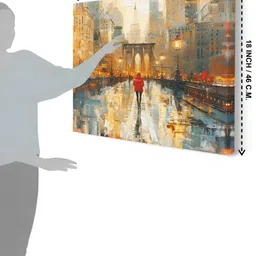 Myntra Elegant Homes Rust & Brown 1 Piece Canvas Other Wall Paintings image 3