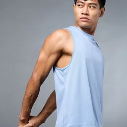 CULT Men Moisture Wicking Solid Round Neck Oversized T-shirt-picture-17