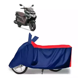 Auto Pearl Two Wheeler Cover with Bag for Suzuki Burgman Street 125, Red & Blue-picture-16