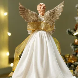 Little Surprise Box LLP Angel Standing Tree Topper For Christmas Tree Decoration image 4