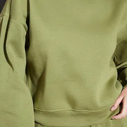 SASSAFRAS Premium Round Neck Fleece Sweatshirt & Track Pants image 4