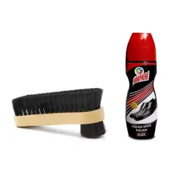 JEEBU 80 ml Black Shoe Polish & Double Sided Brush Pack of 2-image-8