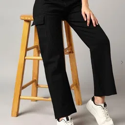 SKIIE STREET Women Straight Fit High-Rise Cargo Style Jeans-picture-30