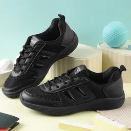 LIBERTY Solid Lace Up School Shoes - Black-picture-23