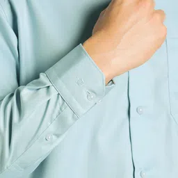 Louis Philippe Spread Collar Full Sleeves Pure Cotton Formal Shirt image 3