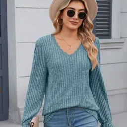 StyleCast x Revolte Women Solid V-Neck Top-picture-14