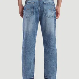 Bene Kleed Men Cotton Relaxed Fit Mid-Rise Light Fade Jeans image 4
